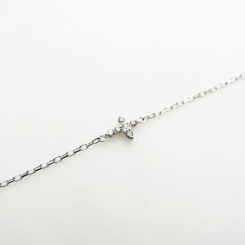 K10 PG/WG クロスモチーフ ダイヤモンド ブレスレットの画像