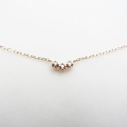 ジュエリーフィガロ K10 PG/WG ダイヤモンド ブレスレット