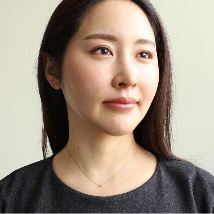 ジュエリーフィガロ 鑑定書付 プラチナ 一粒 ダイヤモンド ネックレス