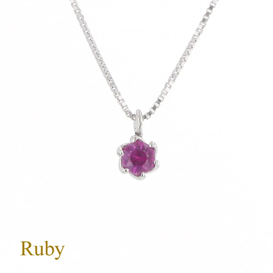 K10 WG ネックレス K10 WG ストーンフラワーネックレス(小)(40cm K10 WG): Samantha