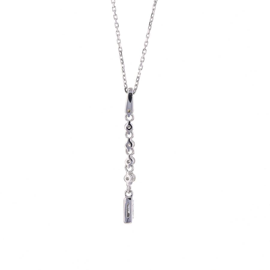 ネックレス ダイヤモンド レディース プラチナ K18PG PT PT950 PT850 18金 ピンクゴールド 4月誕生石 4月 誕生日 バーの画像