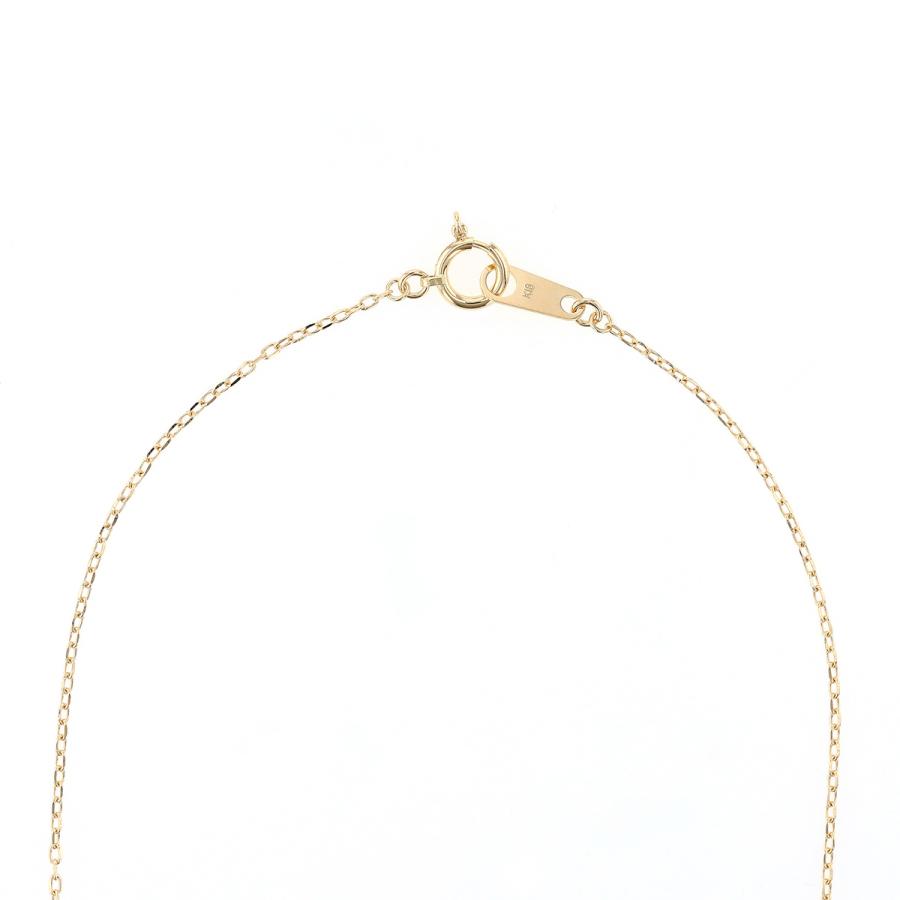 ネックレス K18 YG アズキチェーン イエローゴールド 地金ネックレス 18K 18金 80cm ロングネックレス 妻 彼女 誕生日プレゼント レディースの画像
