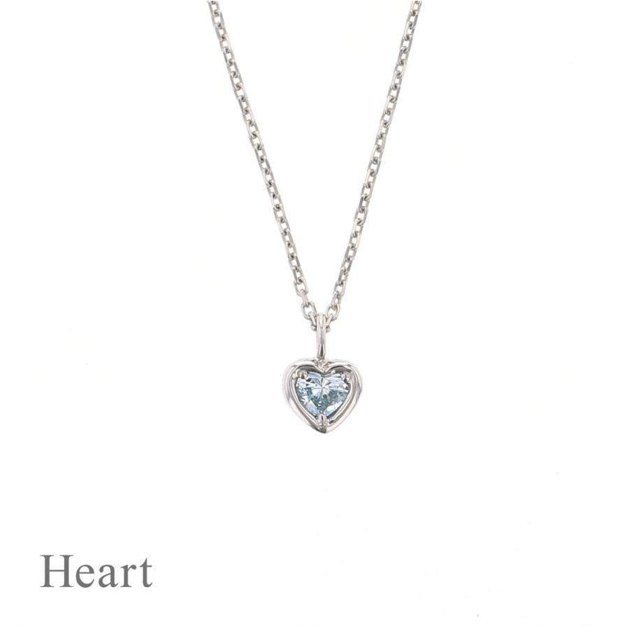 ジュエリーフィガロ ネックレス プラチナ アイスブルーダイヤモンド