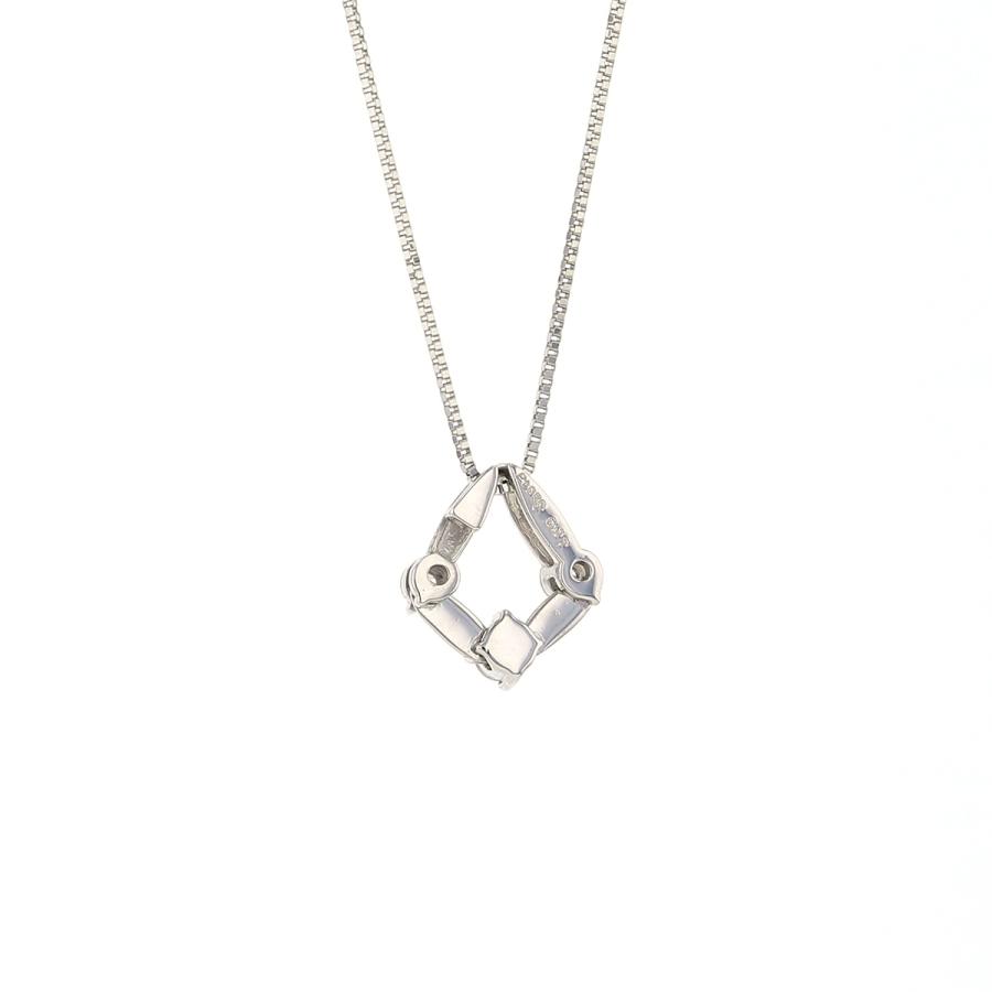 ジュエリーフィガロ ネックレス プラチナ ダイヤモンド 3ストーン
