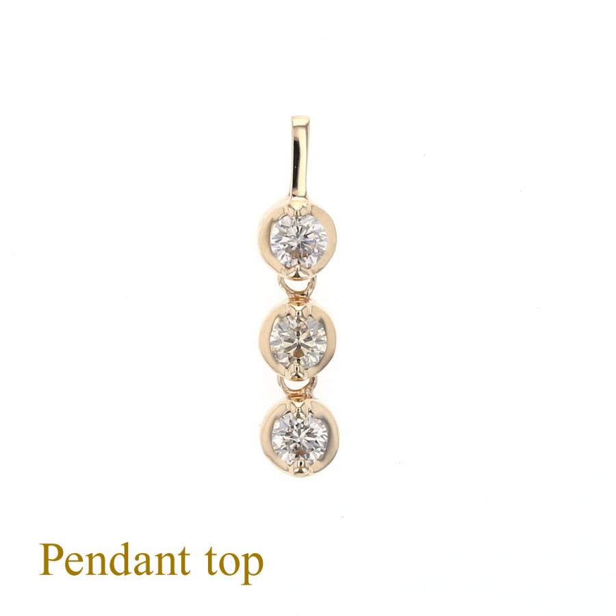 ペンダントトップ　K10　ダイヤモンド　アクセサリー　ジュエリー　現状品 ジュエリーフィガロ ペンダントトップ K10 YG ダイヤモンド ネックレス