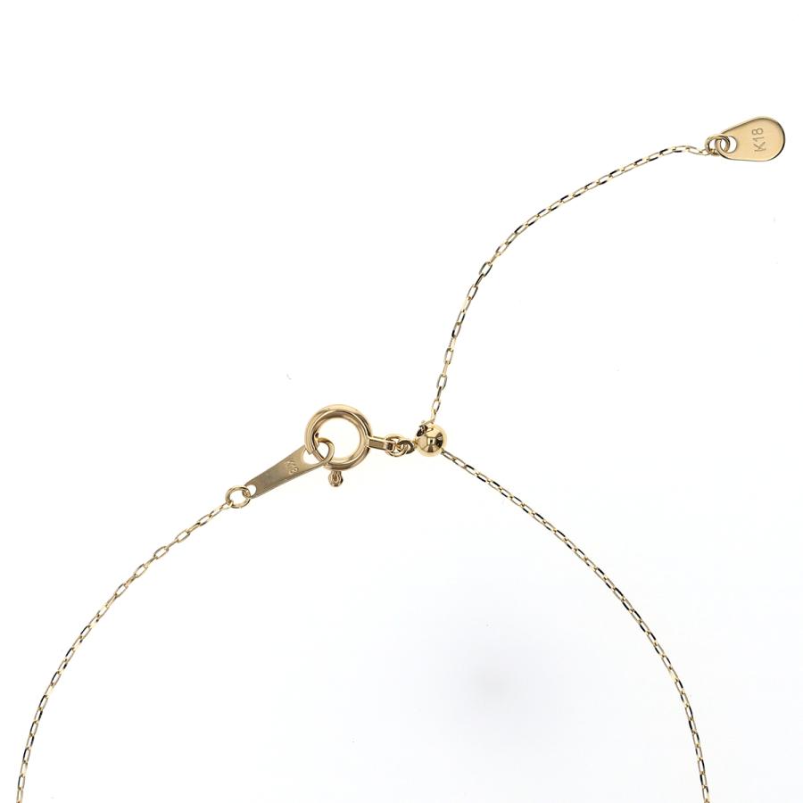 ネックレス K18 YG ダイヤモンド 馬蹄 ダンシングストーン レディース イエローゴールド 18K 18金 誕生日プレゼント ギフト 女性 彼女 20代 30代 40代 50代の画像