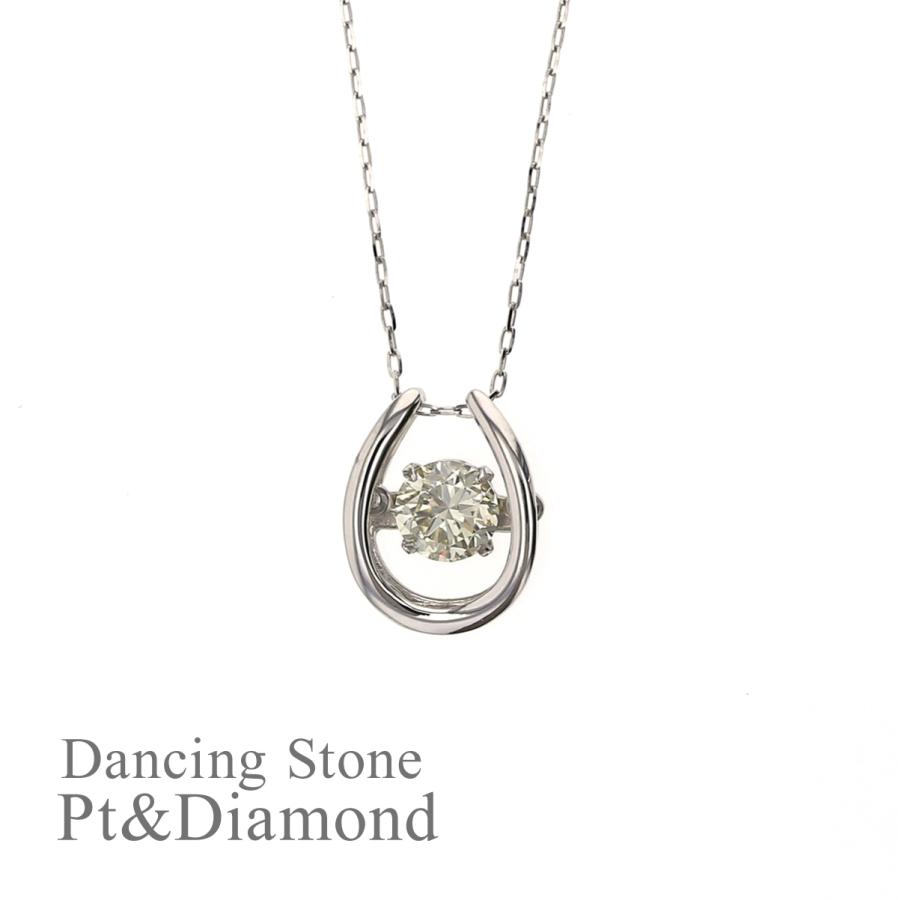 ジュエリーフィガロ ネックレス プラチナ ダイヤモンド 馬蹄