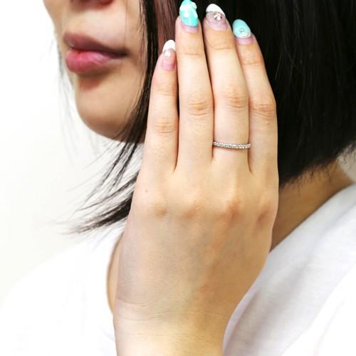 の*ん様 ダイヤモンド　ハーフエタニティ　K10 15号 10kムーンストーンリング 約15号 ハーフエタニティ