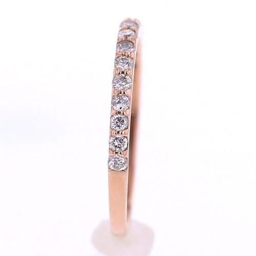 ジュエリーフィガロ 【ハーフエタニティ】 K10 WG/PG ダイヤモンド