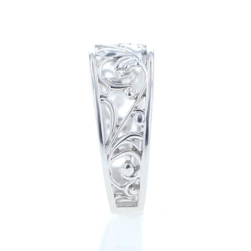 K10 Wg 透かし柄 リング 指輪 透かし柄 アラベスク 唐草模様 10k 10金 ホワイトゴールド レディース ジュエリー アクセサリー ジュエリーフィガロ 通販 Yahoo ショッピング