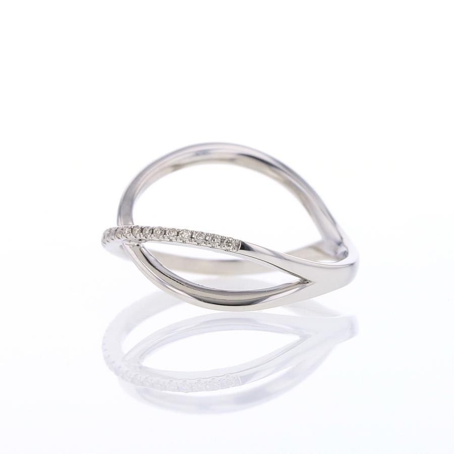 ジュエリーフィガロ リング ダイヤモンド クロス K18 YG/プラチナ950