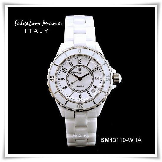 サルバトーレマーラ Salvatore Marra SM23103-WHA ホワイトセラミックス 三針 メンズウォッチ