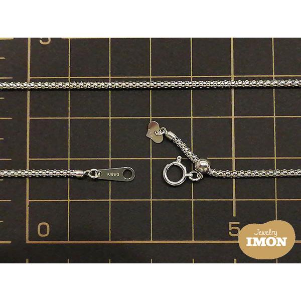 「新品」18金 K18WG ボンバータ 0.45φ 60cm ホワイトゴールド ネックレスの画像