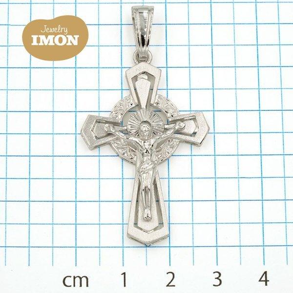 18金 十字架 クロス ペンダント 新品 K18WG :408-118-501-003:Jewelry 