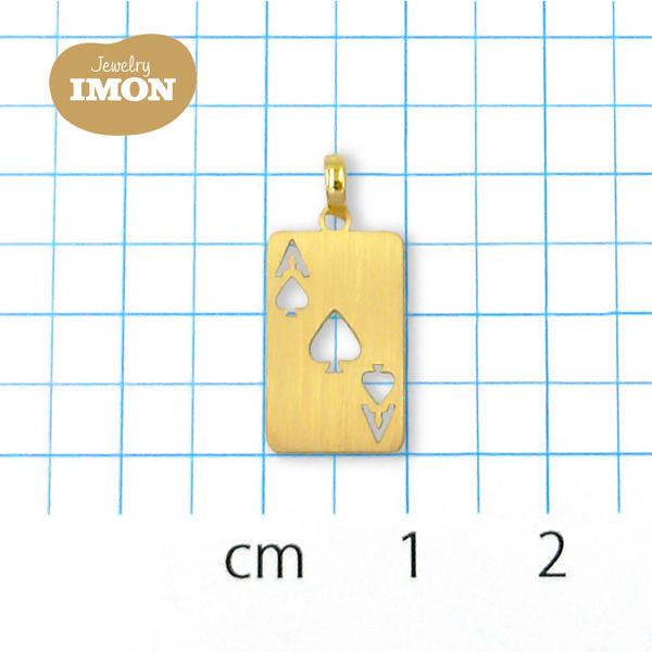【再入荷！】 トランプ 新品」18金 スペード IMON Jewelry : K18 ペンダント トランプ