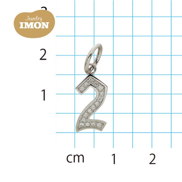 プラチナ 数字 ナンバー 2 ツー ペンダント 新品 PT900 プラチナ 数字 ナンバー 2 ツー ペンダント 新品 PT900