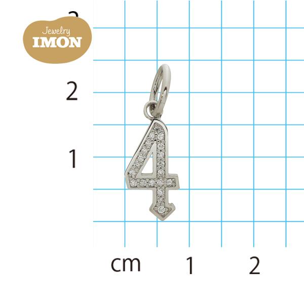 プラチナ 数字 ナンバー 4 フォー ペンダント 新品 PT900 プラチナ 数字 ナンバー 4 フォー ペンダント 新品 PT900