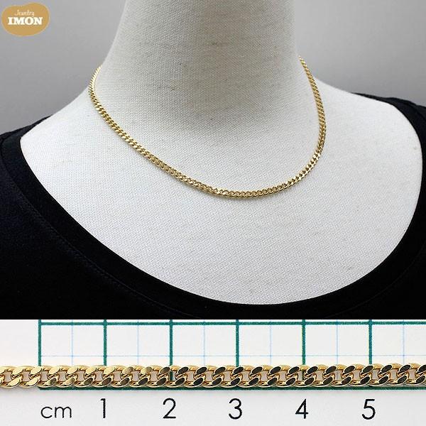 新品」18金 喜平 ネックレス 2面 カット シングル K18 20g 40cm