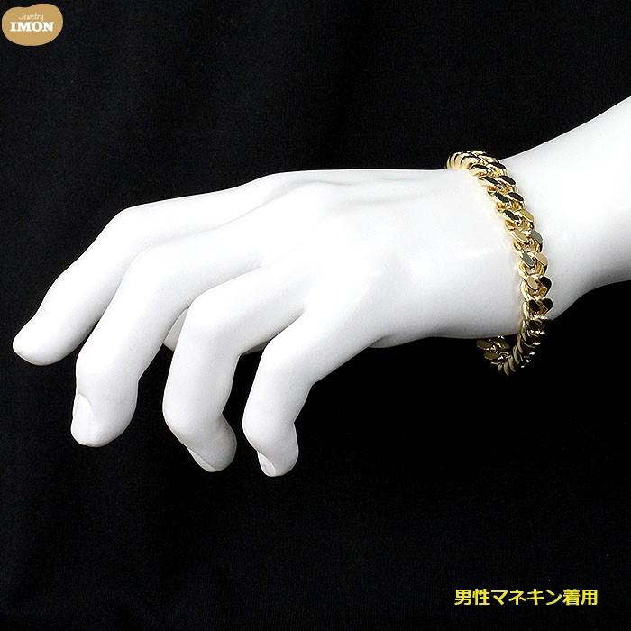 「新品」18金 喜平 ブレスレット 2面 カット シングル K18 80g 21cm｜jewelry-imon｜05