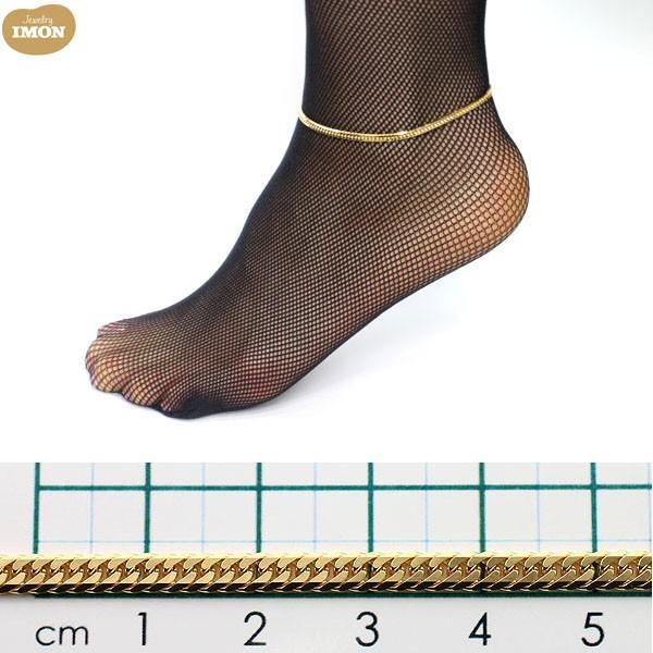 新品」18金 喜平 アンクレット 6面 カット ダブル K18 10g 24cm