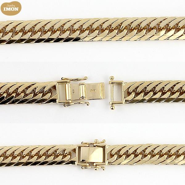 新品」18金 喜平 ネックレス 8面 カット トリプル K18 150g 60cm 