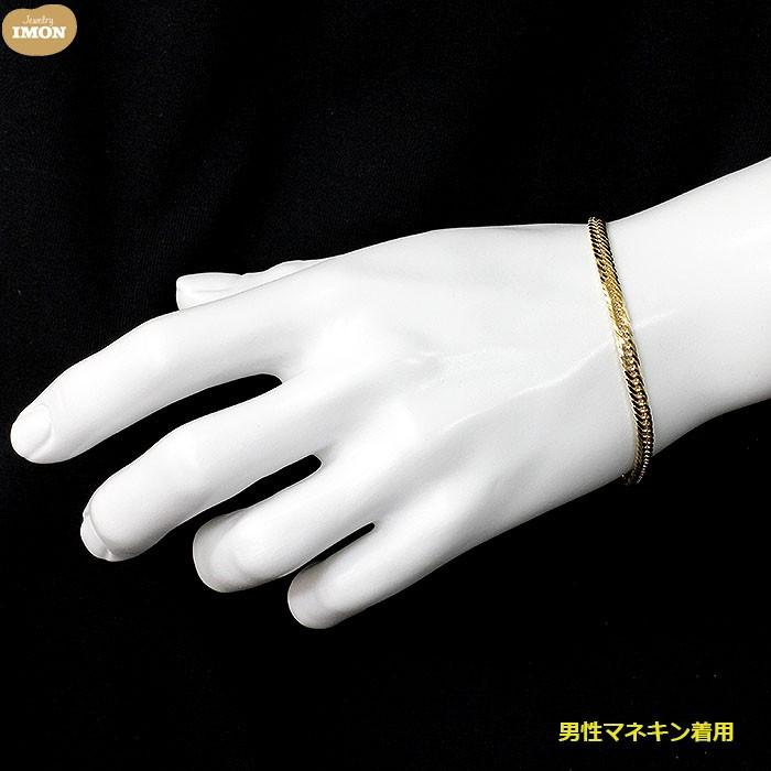 新品」18金 喜平 ブレスレット 8面 カット トリプル K18 10g 20cm