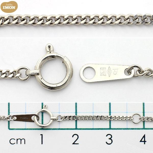 新品」プラチナ 喜平 ネックレス 2面 カット シングル PT850 0.45Φ