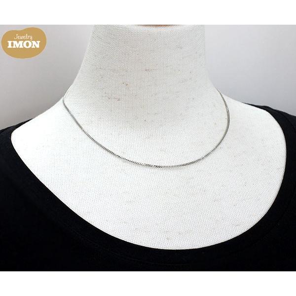 新品」プラチナ 喜平 ネックレス 2面 カット シングル PT850 0.45Φ