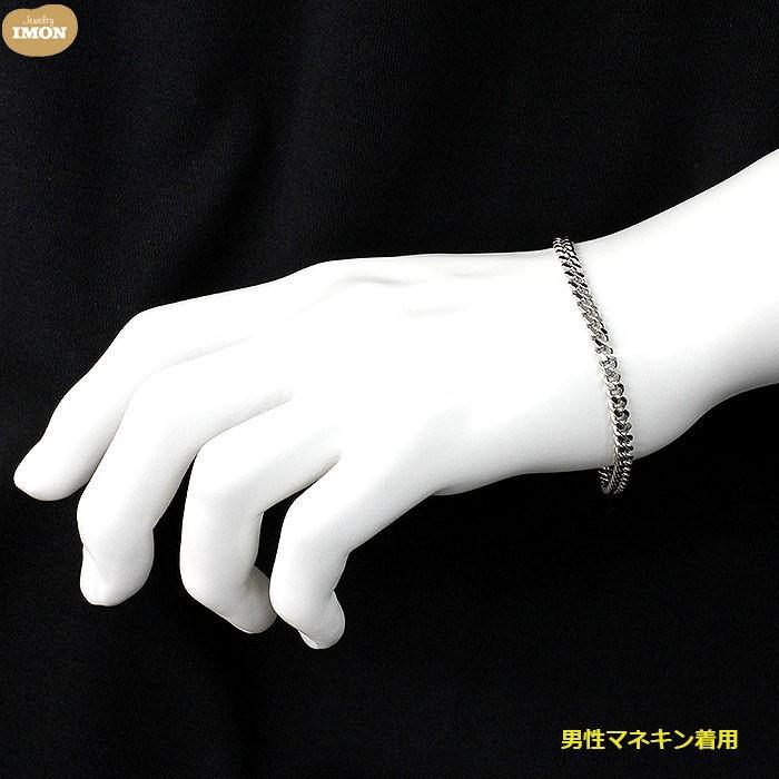 新品」プラチナ 喜平 ブレスレット 2面 カット シングル PT850 新品」プラチナ 喜平 ブレスレット 2面 カット シングル PT850
