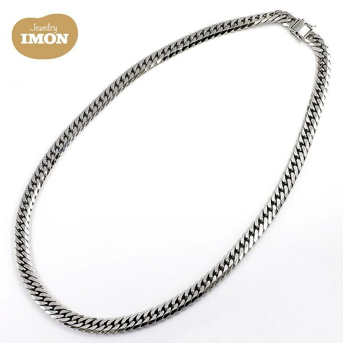 新品」プラチナ 喜平 ネックレス 6面 カット ダブル PT850 200g 60cm