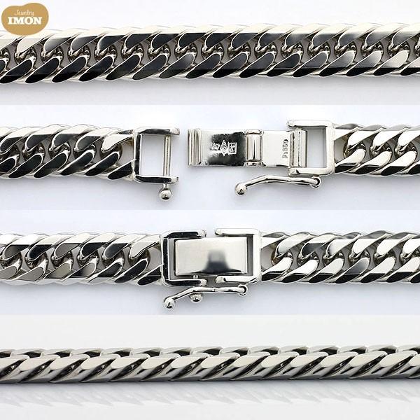 新品」プラチナ 喜平 ブレスレット 6面 カット ダブル PT850 30g 18cm