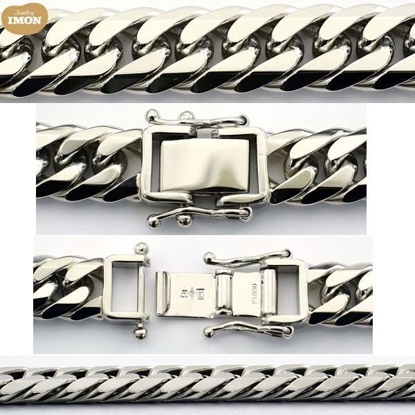 新品」プラチナ 喜平 ブレスレット 6面 カット ダブル PT850 50g 新品」プラチナ 喜平 ブレスレット 6面 カット ダブル PT850 50g