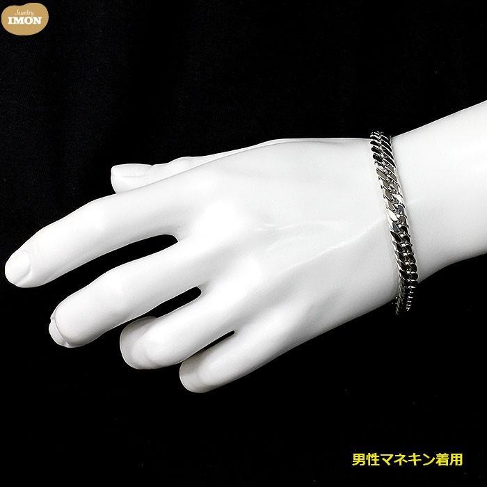 新品」プラチナ 喜平 ブレスレット 6面 カット ダブル PT850 50g 新品」プラチナ 喜平 ブレスレット 6面 カット ダブル PT850 50g