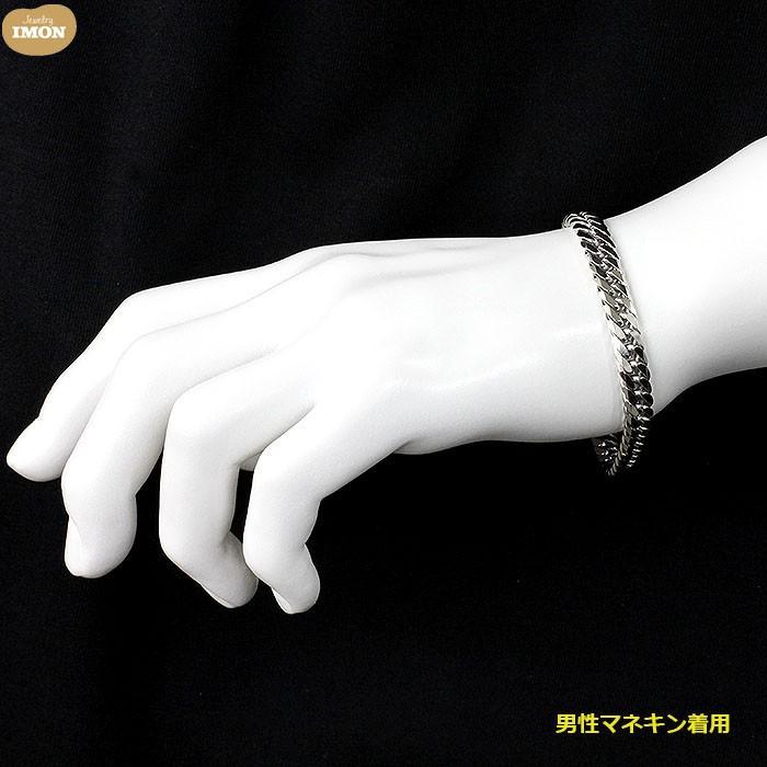新品」プラチナ 喜平 ブレスレット 6面 カット ダブル PT850 50g 新品」プラチナ 喜平 ブレスレット 6面 カット ダブル PT850 50g