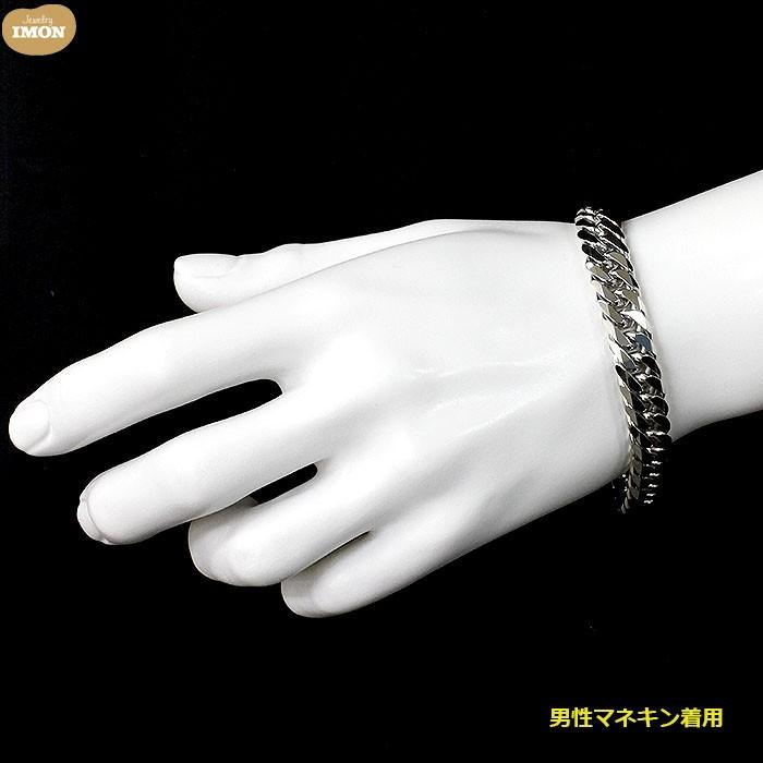 「新品」プラチナ 喜平 ブレスレット 6面 カット ダブル PT850 100g 21cm｜jewelry-imon｜04