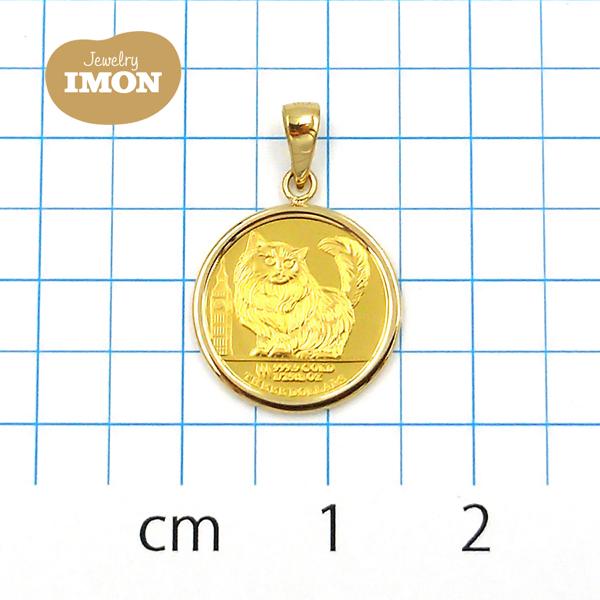 「新品」純金 K24 チンチラ 猫 2022年 コイン 1/25oz K18 枠 ペンダント｜jewelry-imon｜04