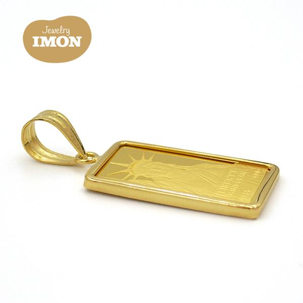 Pt999 リバティ2gインゴッド ペンダント