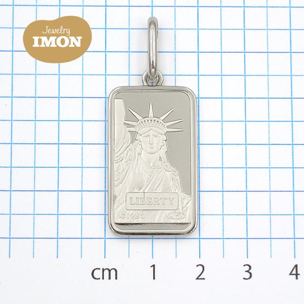 【メール便】 「新品」純プラチナ PT999.5 リバティ インゴット 20g PT850 シンプル枠 ペンダント 【Y4280278947】(151690円)