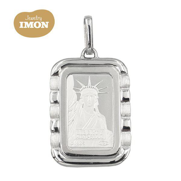 新品」純プラチナ PT999.5 リバティ インゴット 2g PT900 枠