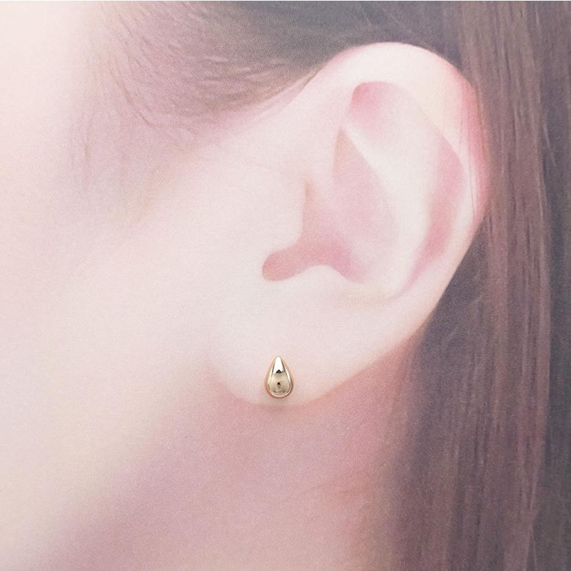 ティアドロップ K18PG ピアス つゆ しずく ドロップ 18金 k18 ティアドロップ K18PG ピアス つゆ しずく ドロップ 18金 k18