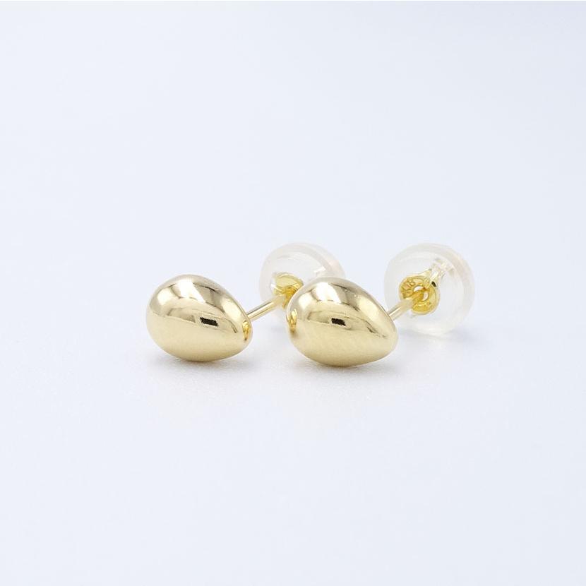 たまご K18YG ピアス 18金 k18 18k イエローゴールド 地金 石 たまご K18YG ピアス 18金 k18 18k イエローゴールド 地金 石