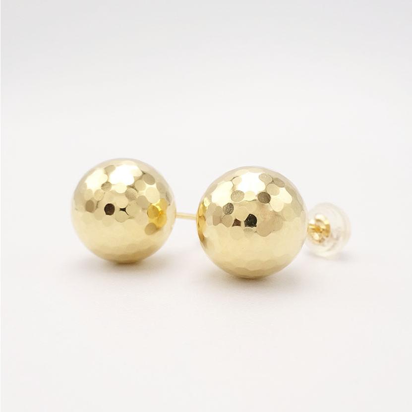 ミラーボール 10mm 18金ピアス K18YG 18k 丸 大きめ 大きい つや ミラーボール 10mm 18金ピアス K18YG 18k 丸 大きめ 大きい つや