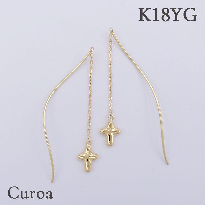 クロス アメリカン K18YG アメリカンピアス 18金 K18 18k イエロー 
