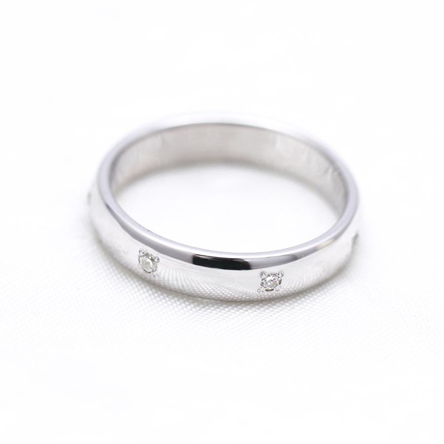 結婚指輪 プラチナ PT900 レディース ダイヤ 0.07ct ストレート 幅広 指輪 マリッジリング シンプル 爆買の画像