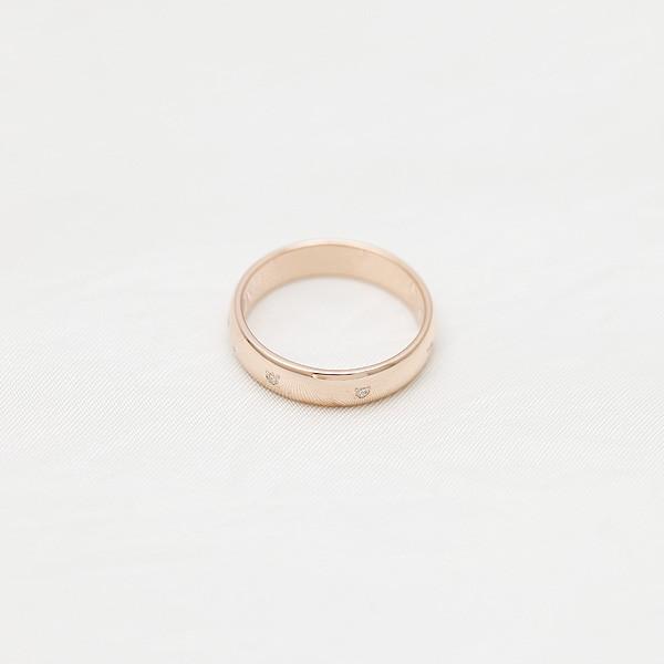 結婚指輪 K18PG ピンクゴールド メンズ ダイヤ 0.07ct ストレート 幅広 18金 指輪 マリッジリング 爆買の画像