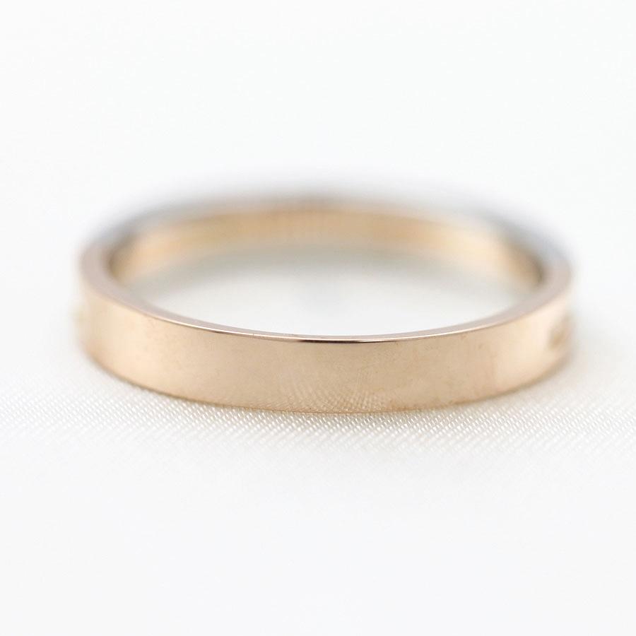 結婚指輪 レディースリング ピンクゴールド プラチナ K18PG PT900  コンビ ダイヤ 0.05ct レール留め 指輪 マリッジリング 爆買の画像