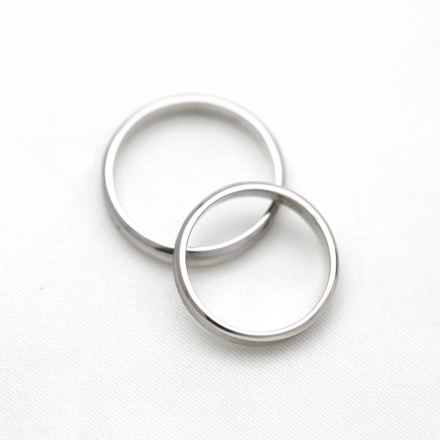 結婚指輪 安い シンプル プラチナ ペアリング PT100 pt10% くぼみ つや消し 指輪 マリッジリング 爆買の画像
