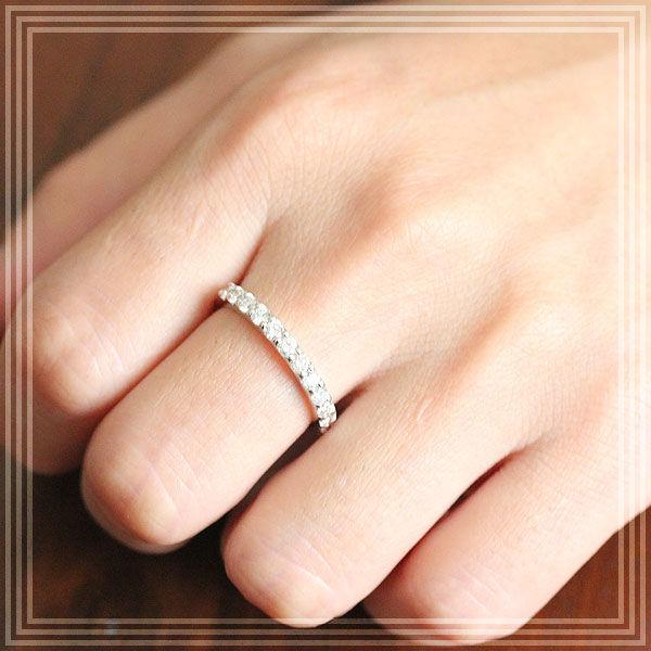 結婚指輪 マリッジリング プラチナ PT900  ハーフ エタニティリング ダイヤモンド 0.5ct 指輪 プレゼント エタニティ｜jewelry-may｜08