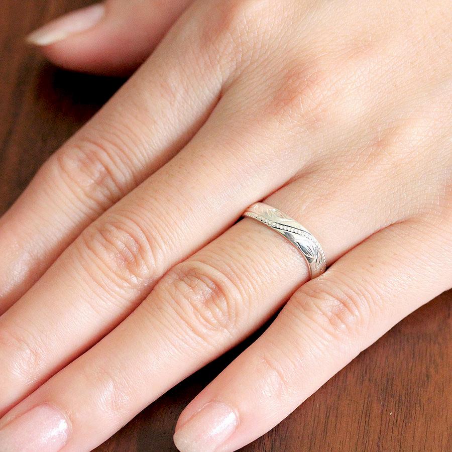 結婚指輪 安い ペアリング PT100 プラチナ10% アンティーク ミル打ち 彫刻 指輪 マリッジリング 爆買の画像