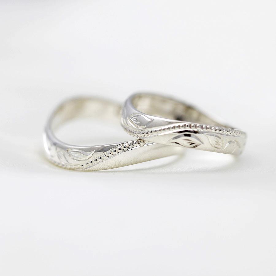結婚指輪 安い ペアリング PT100 プラチナ10% アンティーク ミル打ち 彫刻 指輪 マリッジリング 爆買の画像